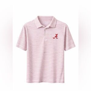 HL Sport Alabama Crimson Tide Youth XL Striped Performance Polo Shirt